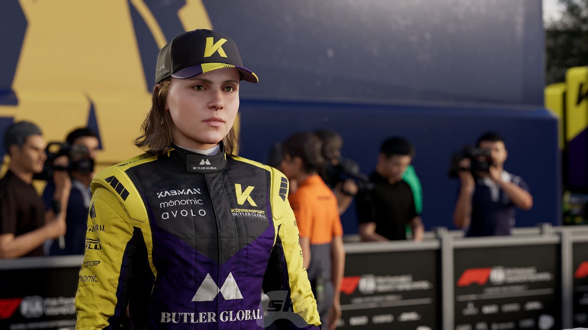 Callie Mayer drives for Konnersport in Braking Point 3.0 (Image via EA Sports || SK Gaming )